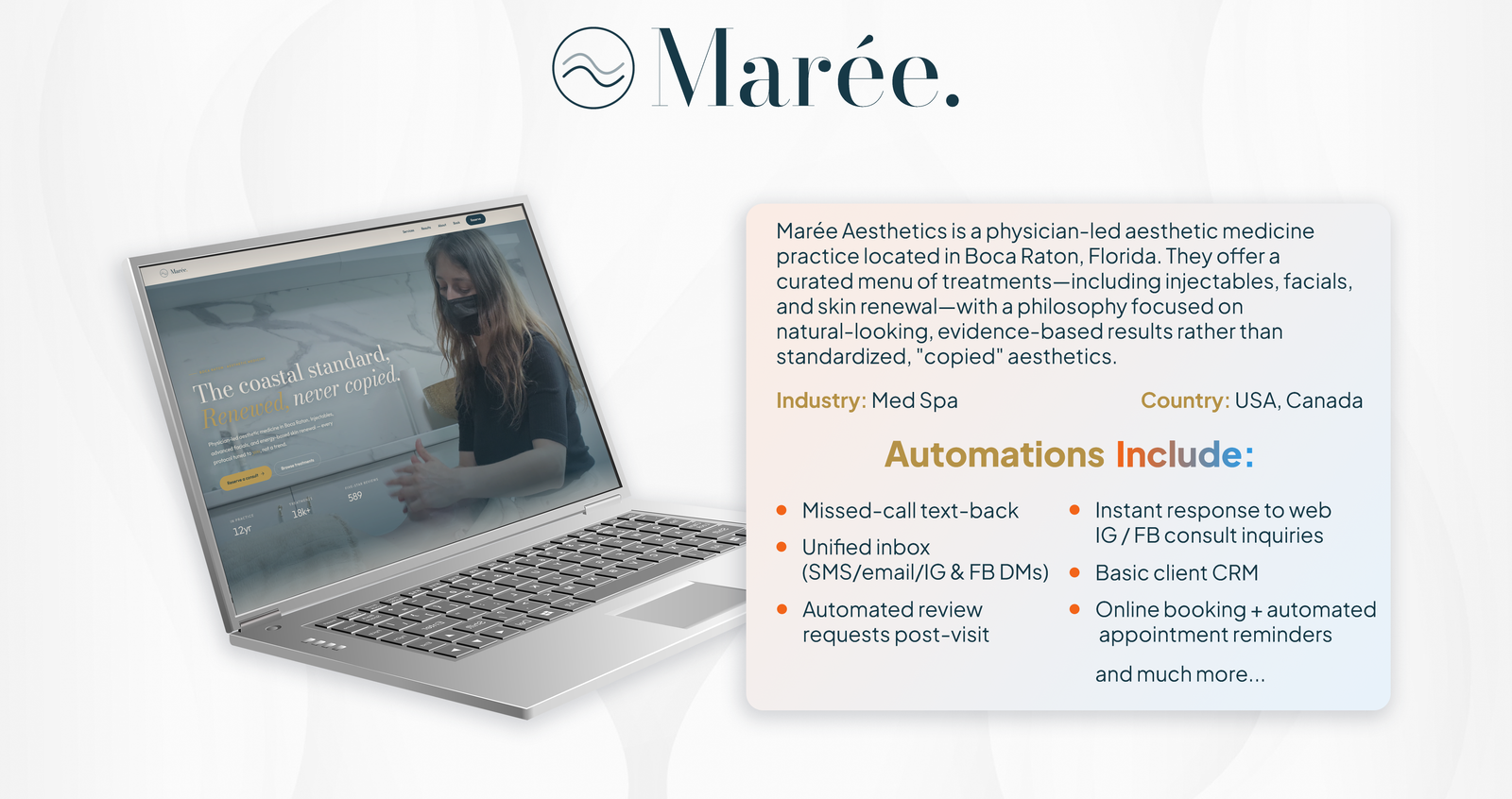 mareeaesthetics.codexmill.com Portfolio